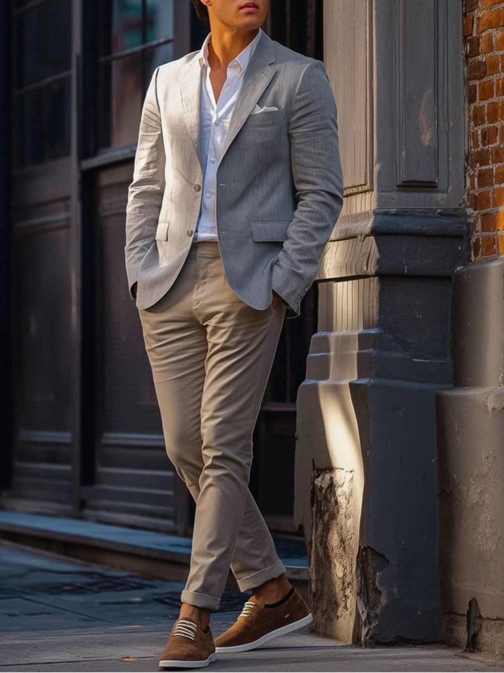 MAKE AN OFFER - TOMMY HILFIGER 100% Linen Summer Sports Blazer